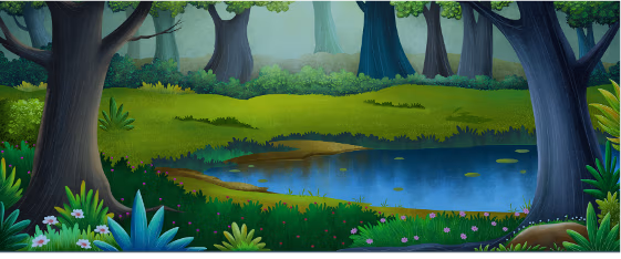 A hidden gem in the forest—this tranquil pond offers a moment of peace amid towering trees and verdant foliage. The perfect representation of nature's quiet beauty.